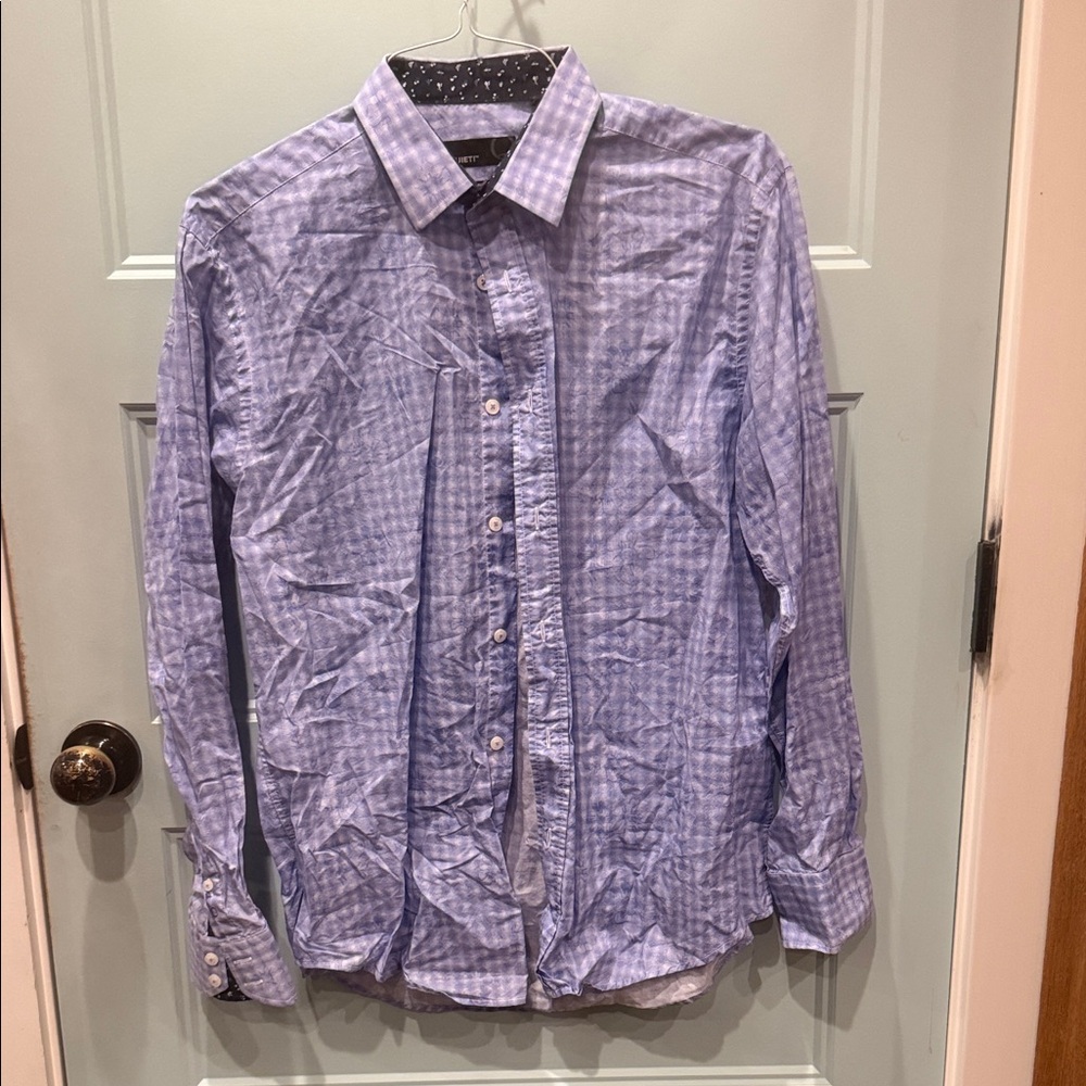 Classic Blue Checkered Men's Shirt